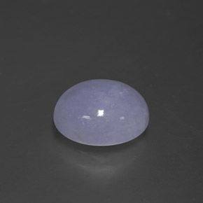 Jadeíta azul natural 2,90ct, corte oval, opaco