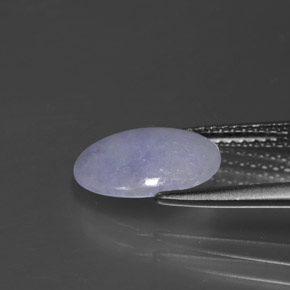 Jadeíta azul natural 1,99ct, corte oval, opaco