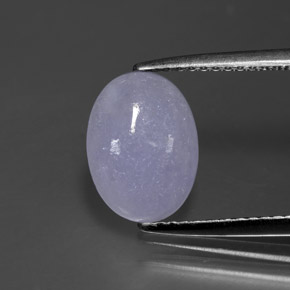 Jadeíta azul natural 2,07ct, corte oval, opaco