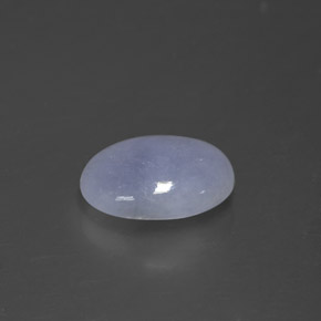 Jadeíta azul natural 1,35ct, corte oval, opaco