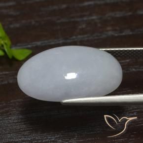 Jadeíta cinza médio Natural 13.83ct, oval, Translúcido