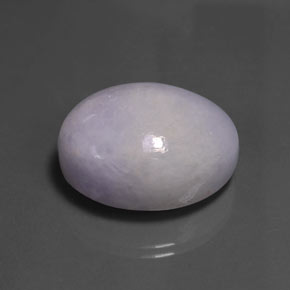 Jadeíta azul natural 60,38ct, corte oval, opaco