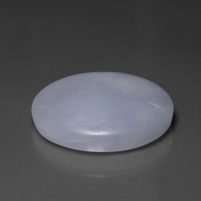 Jadeíta azul natural 53,76ct, corte oval, opaco