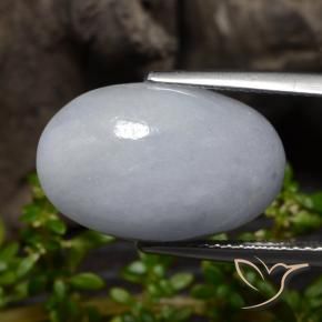 Jadeíta Cinza claro Natural 12.71ct, oval, Opaco