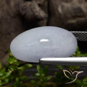 Jadeíta Cinza claro Natural 12.71ct, oval, Opaco