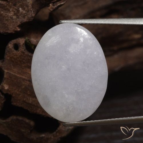 15.11ct Natural Cinza Jadeíta, oval, Translúcido