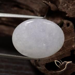 Jadeíta Cinza Natural 15.11ct, oval, Translúcido