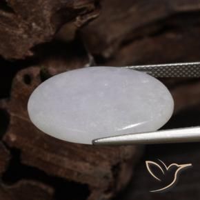 Jadeíta Cinza Natural 15.11ct, oval, Translúcido