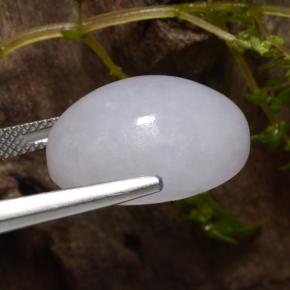 jadeita Cinza Natural 22.29ct, Corte Oval, Translúcido