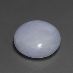 Jadeíta azul natural 16,21ct, corte redondo, opaco