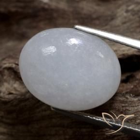 Jadeíta cinza médio Natural 8.74ct, oval, Translúcido