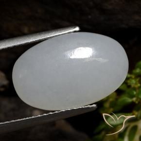 Jadeíta cinza médio Natural 7.83ct, oval, Translúcido