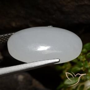 Jadeíta cinza médio Natural 7.83ct, oval, Translúcido