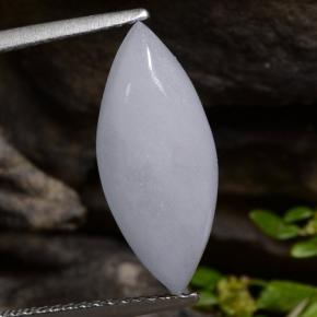 Jadeíta cinza natural 5,21ct, marquise, translúcido