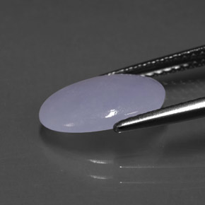 Jadeíta azul natural 2,17ct, corte oval, transparente