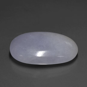 Jadeíta azul natural 22,23ct, corte oval, translúcido