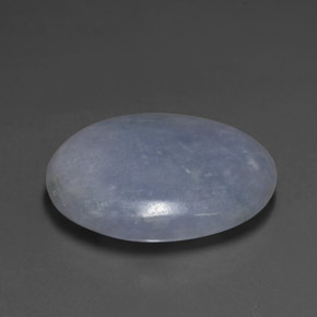 Jadeíta azul natural 19,74ct, corte oval, translúcido