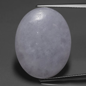 Jadeíta azul natural 20,64ct, corte oval, translúcido