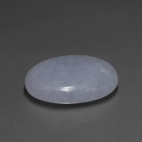 Jadeíta azul natural 14,80ct, corte oval, translúcido