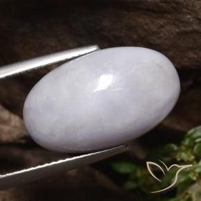 Jadeíta Cinza Natural 14.38ct, oval, Translúcido