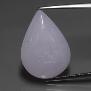 Jadeíta azul natural 11,48ct, formato de pêra, translúcido