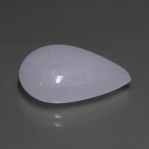 Jadeíta azul natural 11,48ct, formato de pêra, translúcido