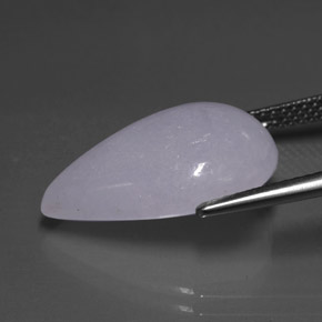 Jadeíta azul natural 11,48ct, formato de pêra, translúcido