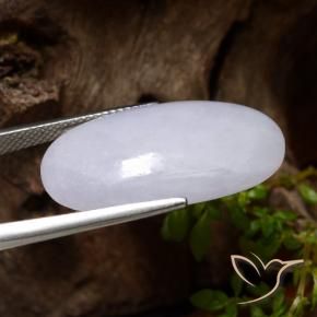 Jadeíta Cinza Natural 22.77ct, oval, Translúcido