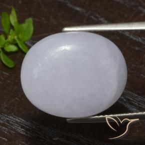 jadeita Cinza Natural 13.41ct, Corte Oval, Translúcido