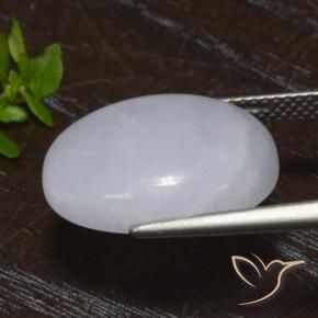 jadeita Cinza Natural 13.41ct, Corte Oval, Translúcido
