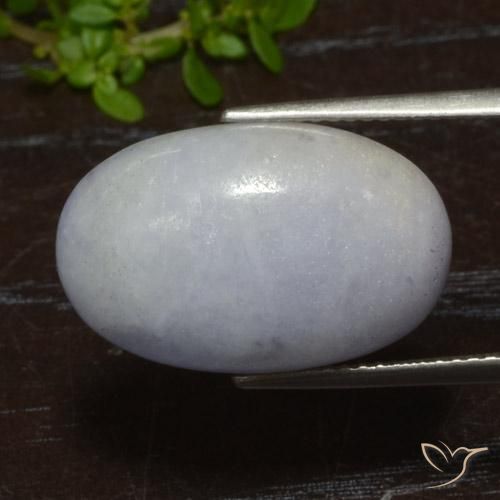 Jadeíta Cinza claro Natural 17.35ct, oval, Translúcido