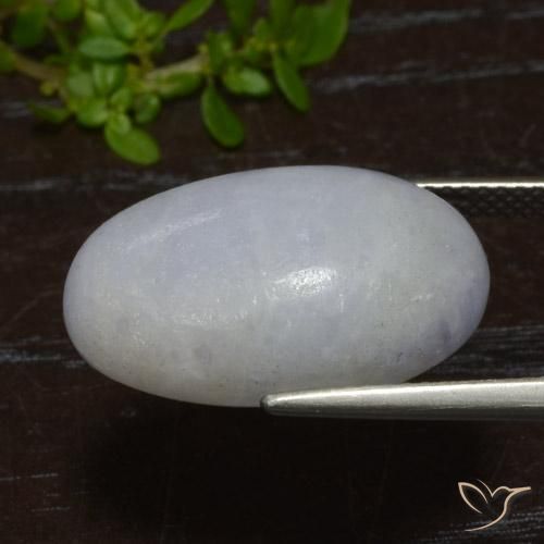 Jadeíta Cinza claro Natural 17.35ct, oval, Translúcido