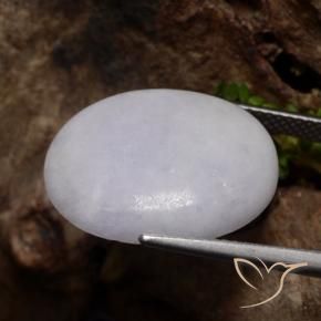 Jadeíta Cinza Natural 13.14ct, oval, Translúcido