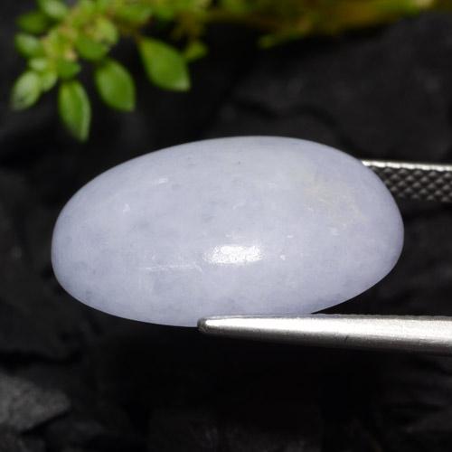 Jadeíta violeta natural 16,31ct, corte oval, translúcido