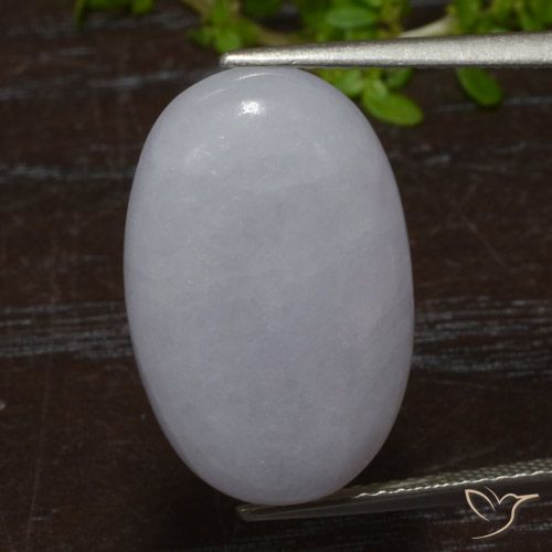 14.16ct Natural Cinza Jadeíta, oval, Translúcido