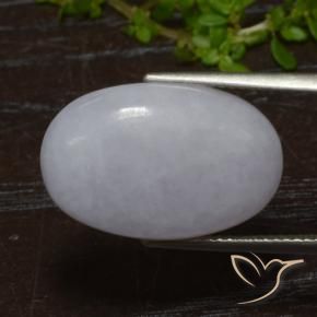 Jadeíta Cinza Natural 14.16ct, oval, Translúcido