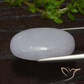 Jadeíta Cinza Natural 14.16ct, oval, Translúcido