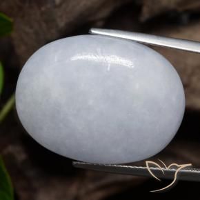Jadeíta Cinza Natural 38.02ct, oval, Opaco