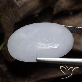 Jadeíta Cinza Natural 38.02ct, oval, Opaco