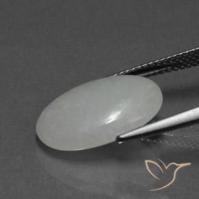 Jadeíta cinza médio Natural 8.42ct, oval, Opaco