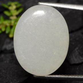 Jadeíta verde natural 13,08ct, corte oval, translúcido