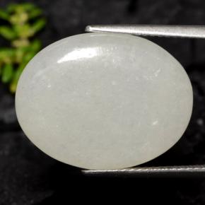 Jadeíta verde natural 13,08ct, corte oval, translúcido