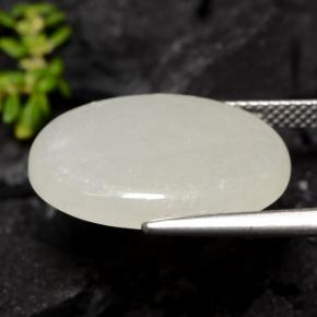 Jadeíta verde natural 13,08ct, corte oval, translúcido