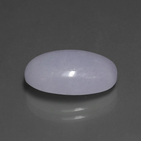 Jadeíta azul natural 8,65ct, corte oval, opaco