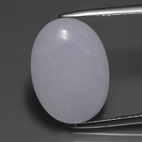 Jadeíta azul natural 7,81ct, corte oval, translúcido