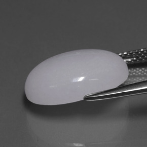 Jadeíta azul natural 9,73ct, corte oval, translúcido