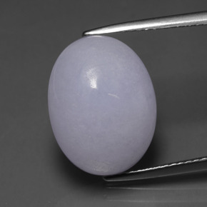 Jadeíta azul natural 11,64ct, corte oval, translúcido