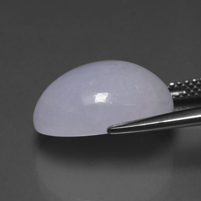 Jadeíta azul natural 11,64ct, corte oval, translúcido