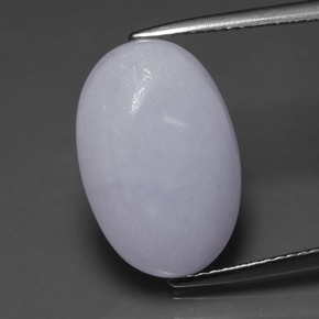 Jadeíta azul natural 8,74ct, corte oval, translúcido