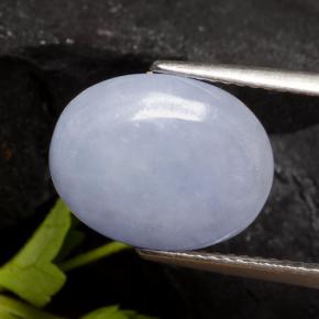 Jadeíta violeta natural 5,51ct, corte oval, translúcido